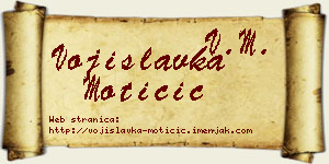 Vojislavka Motičić vizit kartica